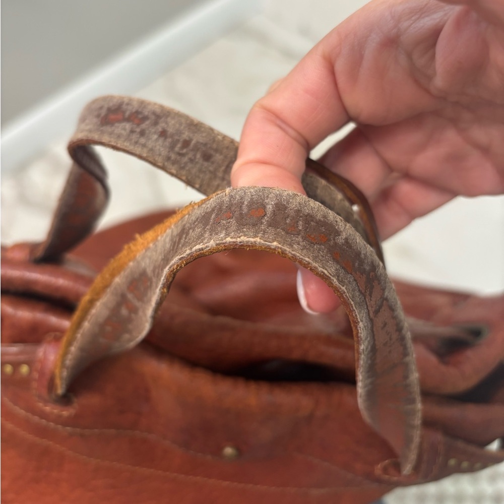 Jerome Dreyfuss Cognac Leather Satchel - Picture 12 of 16